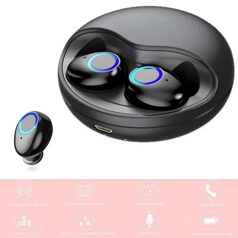 

K10 TWS 5.0 Bluetooth Earphones Ture Wireless 3D Stereo Hearphone Headsets Earbuds Dual Microphone with Charging Box