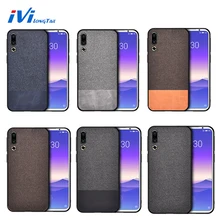 Ivilongtail pano textura splice padrão caso para meizu 16 s note9 16th 16x 16xs 16 spro negócio completo telefone capa protetora coque