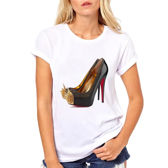 Роскошная женская футболка для макияжа на высоком каблуке с губной помадой и губами, модная футболка camiseta mujer, летняя модная женская футболка tumblr, топы, футболки