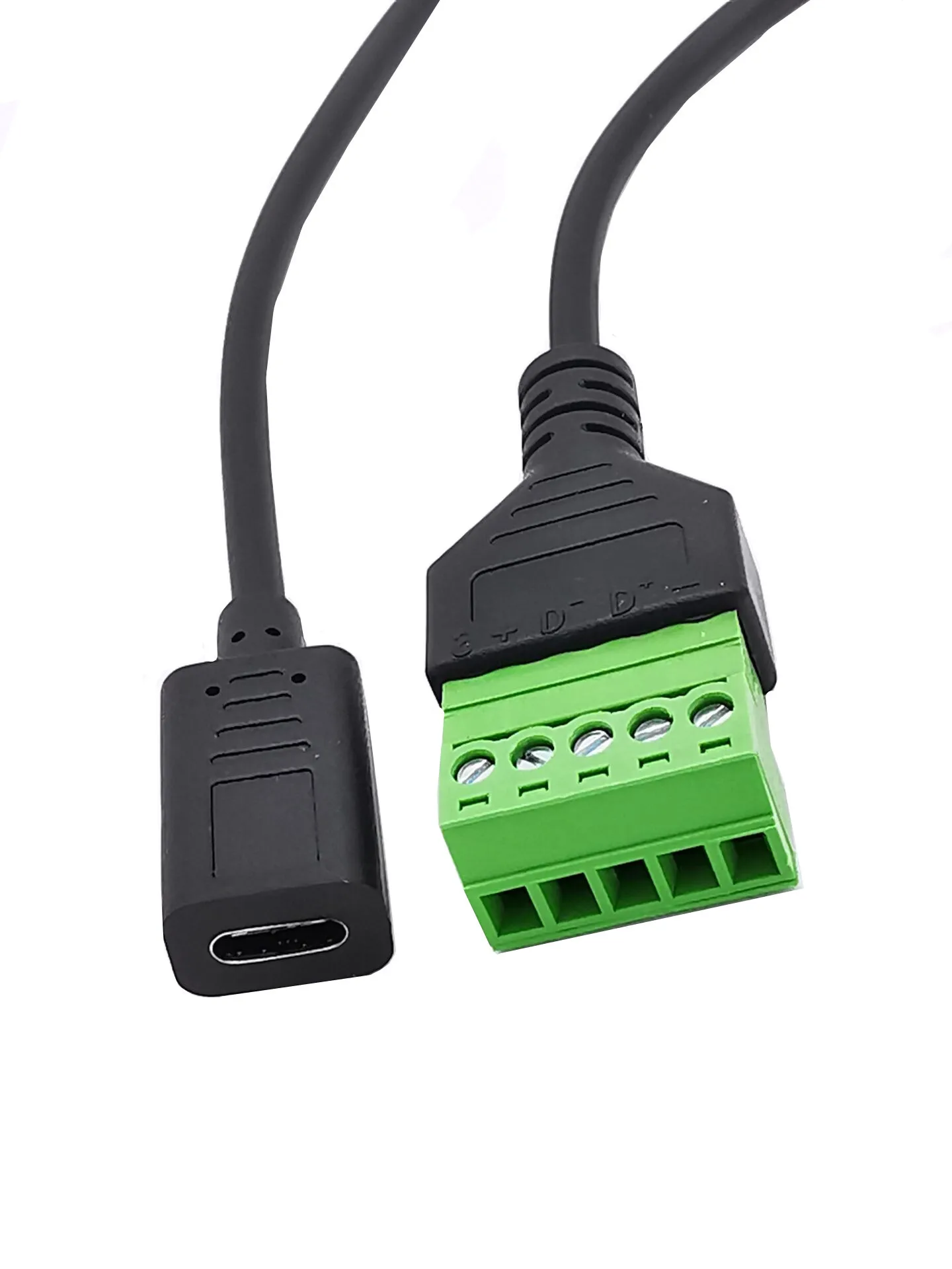 Припой-свободный USB разъем USB2.0 версия USB3.1 type-c женский зеленый solderless терминал соединительный кабель