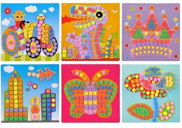 6PCS/Set 3D Kids EVA Sticky Mosaics Puzzle DIY Foam EVA Stickers Handmade Art Cartoon Creative Educational Toys For Children 6