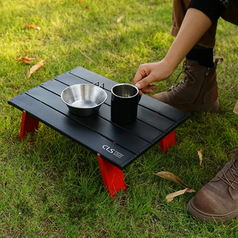 

Portable Foldable Table Outdoor Camping Tables Picnic Aluminium Alloy Ultra Light Folding Computer Desk