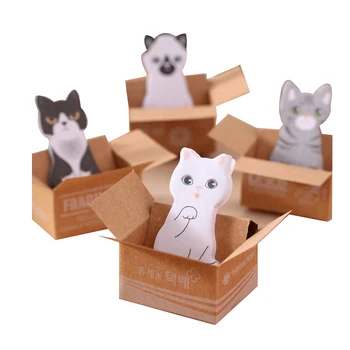 

Funny Cat House Sticker Post It Bookmark Mark Tab Memo Sticky Notes (Size: 4cm by 2.5cm)