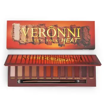 

12 Colors Flame Eyeshadow Palette Matte Pearlescent Eye Shadow Easy To Apply Makeup Without Smudging Eyeshadow Nude Set