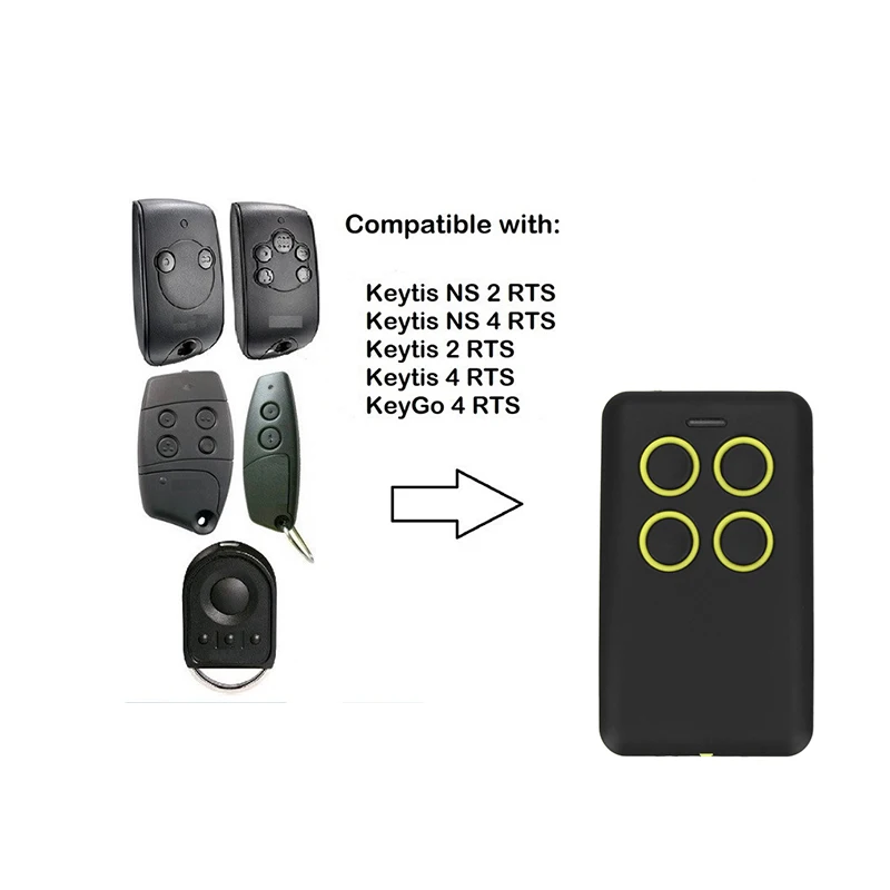 

For SOMFY keytis NS 2RTS/ Keytis 2 RTS/ Keytis 4 RTS garage door remote control 433,42Mhz rolling code remote control