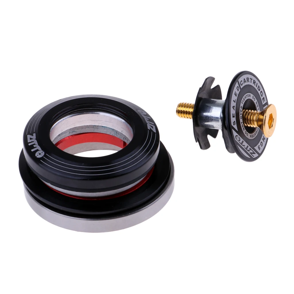 Lightweight Bike External Headsets with Sealed Cartridge Bearings 1 1/8''1 1/2'' Bicycle Parts Accessories