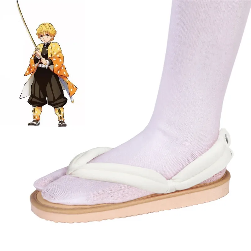 Anime Demon Slayer Cosplay Shoes Kimetsu No Yaiba Kamado Tanjirou Clogs Sandals Kamado Nezuko Geta Kochou Shinobu Flip Flops anime maid outfit