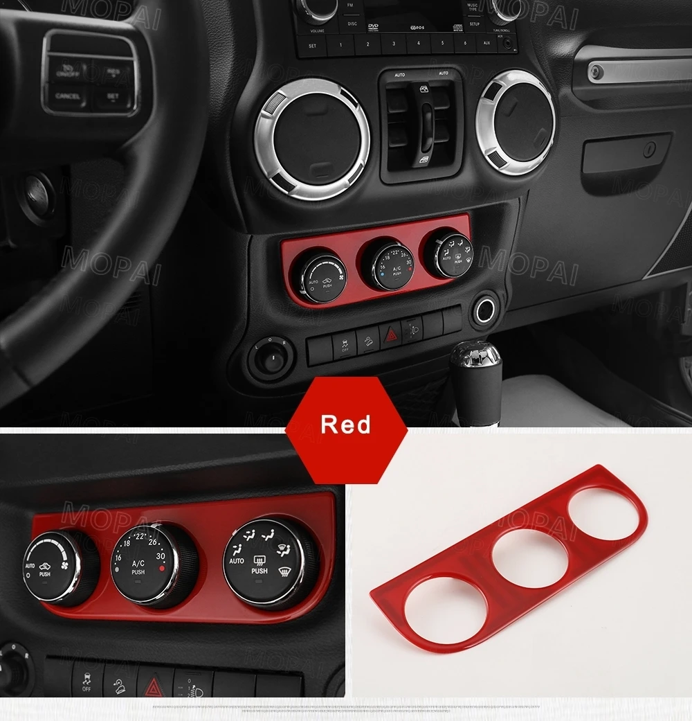Carbon Fiber Grain Water Cup Gear Shift Panel Cover Trim For Jeep Wrangler 11-16