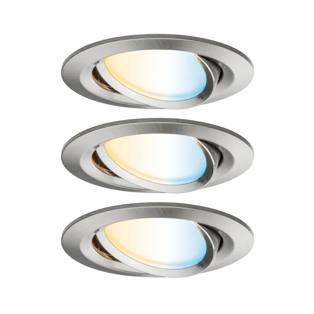 Встраиваемые светильники Paulmann EBL Nova Plus ZB Coin tw 3x7W Es gb | Лампы и освещение