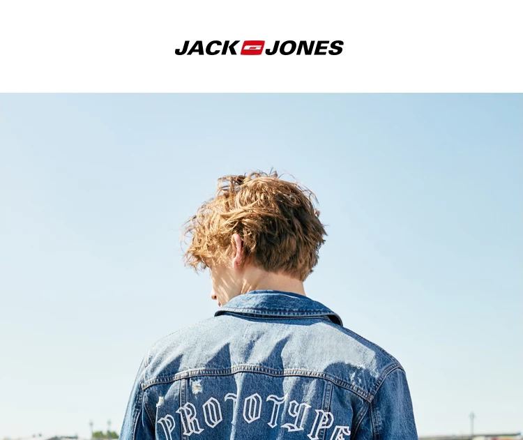JackJones мужские трендовые повседневные джинсовые куртки пальто 219357515