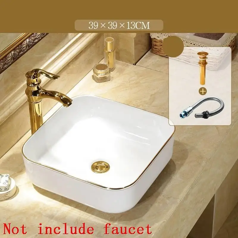 Version A Cuba Bagno Bacia De Lavagem Para Waschbecken Lavatorio Banyo Evier умывальник раковина для ванной Lavabo Pia Banheiro умывальник - Цвет: Version A