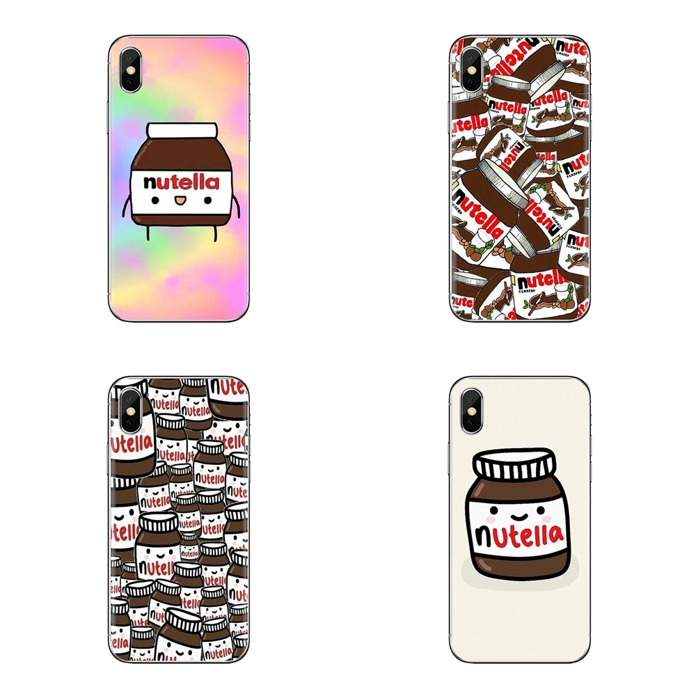 Transparent Soft Shell Case For Samsung Galaxy J1 J2 J3 J4 J5 J6 J7 J8 Plus 2018 Prime 2015 2016 2017 Cute Tumblr Nutella Design |