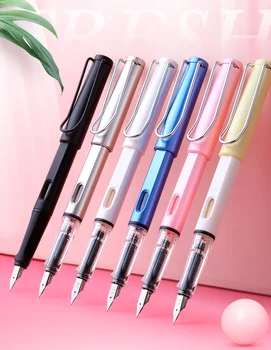 

1 pc Hero Fountain Pen EF 0.38mm NIB 24 Colored Pen Rod Available Cute New Style Pens Get 10 Ink Cartridge for Free