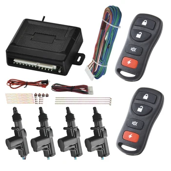 

1 Set Car Alarm Burglar Alarm With Folding Key Remote Control Car Alarm System Car Accessories