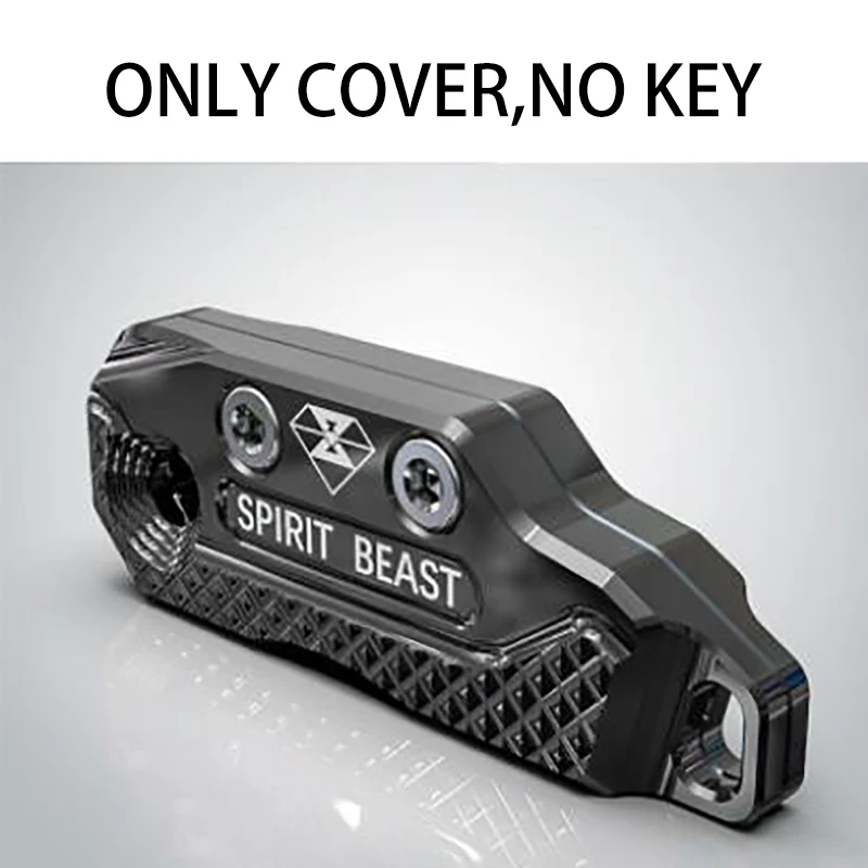 Spirit Beast CNC алюминиевый чехол для ключей от мотоцикла чехол для скутера аксессуары для Benelli TNT TNT125 TNT150 TNT250 и многое другое(с ключом - Цвет: black no Key