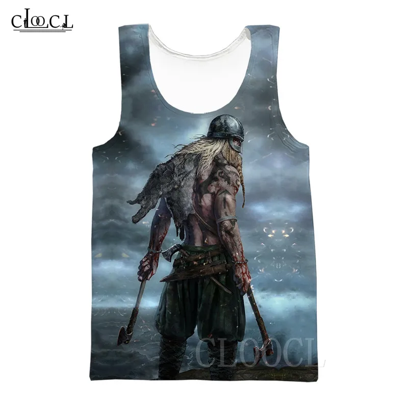 Новая популярная майка Viking Tattoo Gym Tanktop с 3D принтом для бодибилдинга, майка без рукавов для мужчин и женщин, одежда для фитнеса - Цвет: Tank Tops 2