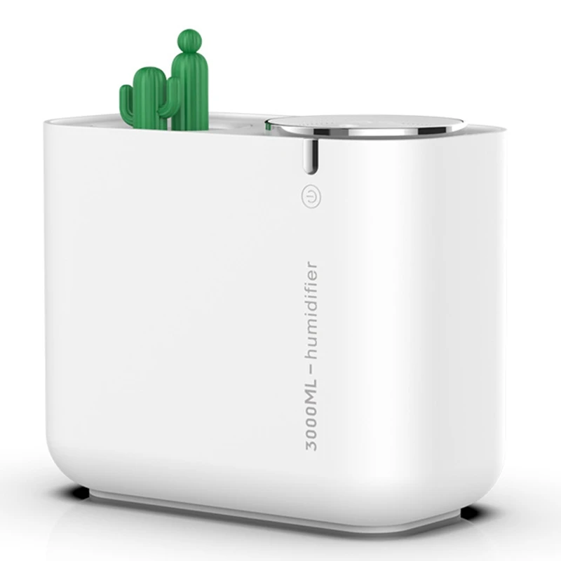 

Cactus Creative Humidifier Large Capacity 3L Double Nozzle Mute Home Office Air Humidification