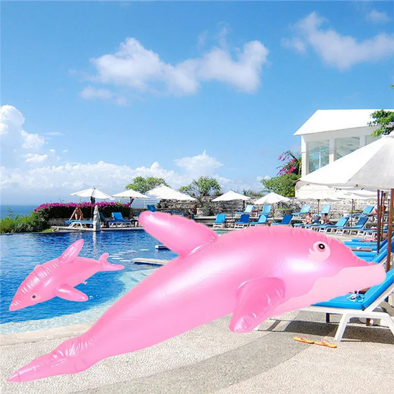 

1 PC. Modeling Cute PVC Blow Up Inflatable Toys Dolphin Beach Toy For A Bathroom Being 51x20 cm Toy For Girls And Boy
