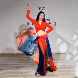 Belly Dance Practice Clothes Oriental Dance Big Swing Skirt Annual Meeting Performance Clothes Six Colors Belly Dance Suit Women