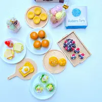 1 Set 1:12 Miniature Hamburger Mini Fruit Salad Pretend Food for Blyth Barbies OB11 BJD Doll House Kitchen Play Toys Accessories 2