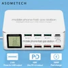 8 Ports USB Fast Charger Quick Charge QC3.0 PD3.0 Multi USB Charging Station LCD Digital Display Fast Charger for iphone Android ► Photo 1/6