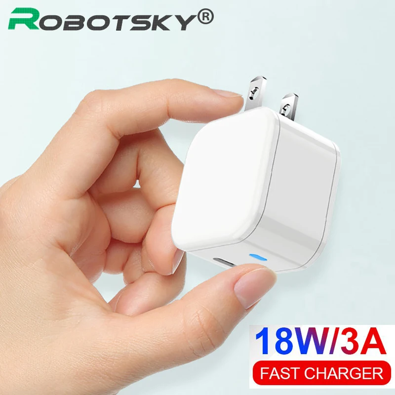 18 Вт usb type C зарядное устройство 3A Быстрая зарядка мобильного телефона адаптер PD зарядный кабель для iPhone 11 11pro XS XR 7 8 X iPad