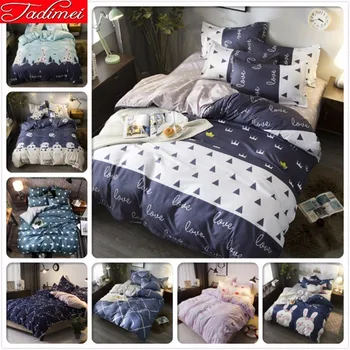 

New Winter Autumn Duvet Cover 3/4 Pcs Bedding Set Adult Kids Child Soft Cotton Bed Linen Single Full Queen King Size Bedspreads