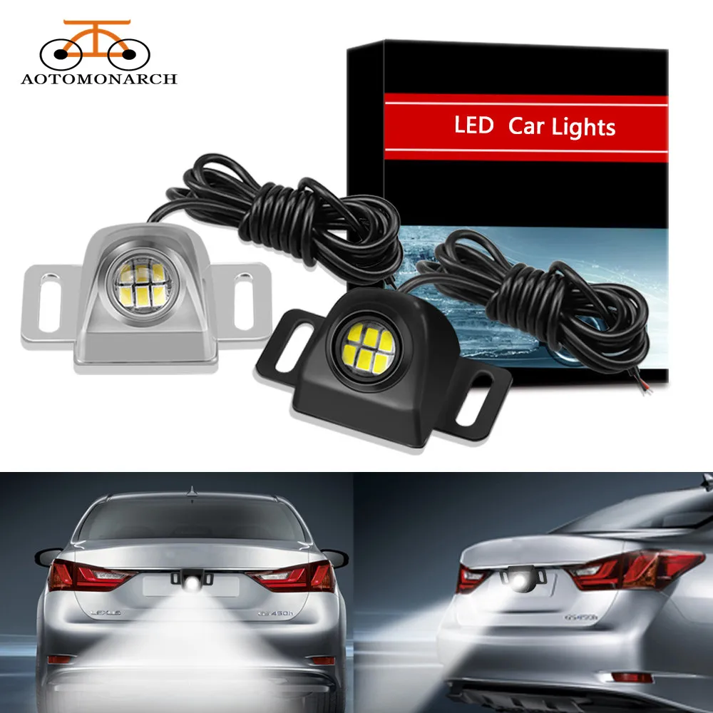 

AOTOMONA Auto External Reverse lights with Waterproof Universal Automobiles LED Auxiliary backup lamp car lights LED Bulb 12V CE