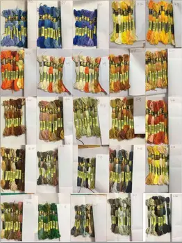 

cxc 8 Colors Cross stitch thread Embroidery Thread Floss Sewing Skeins Craft DIY Bracelet braided