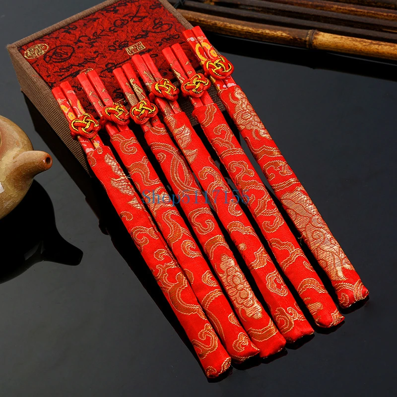 New Wood Chinese chopsticks printing both the Double Happiness and Dragon Wedding favor | Дом и сад