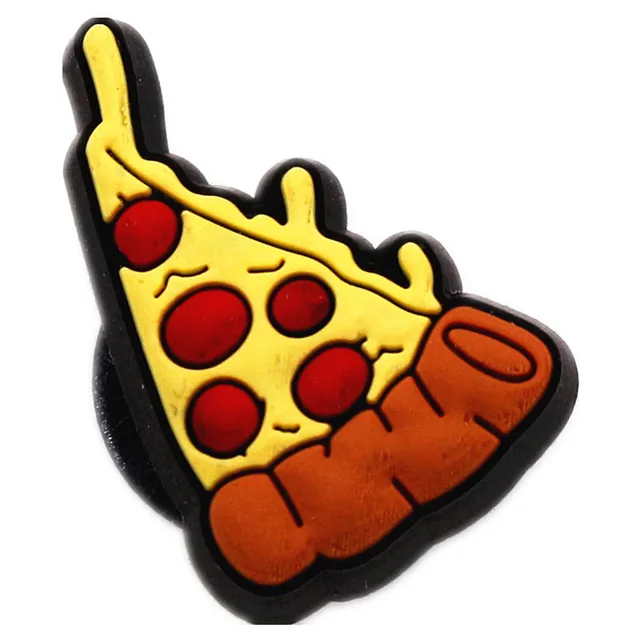 31 Kinds of Fitness Medical Food Shoe Charms Accessories Cute Animals PVC Shoe Decoration for Croc jibz Kids Party X-mas Gifts Pizza