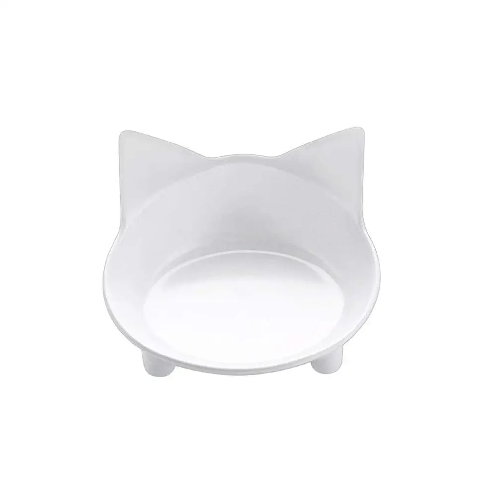 В форме головы кота кошки миски для корма противоскользящие Pet Cat водное блюдо для еды товары для домашних животных