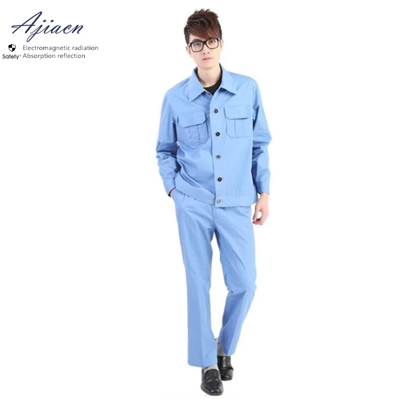 

Recommend anti-Electromagnetic radiation suits of clothes Mobile communication base station EMF shielding Button style clothing