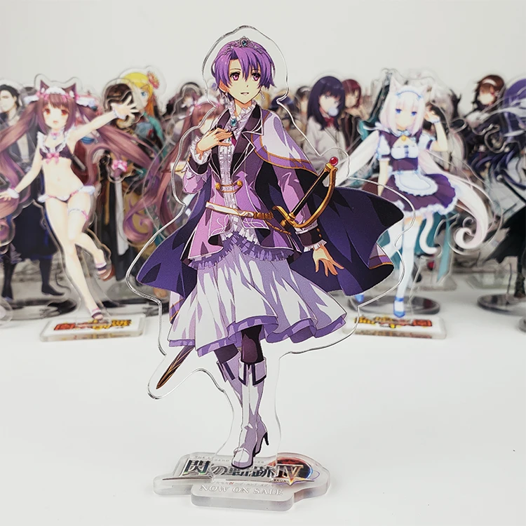 02 Японское аниме Eiyuu Densetsu Sen no Kiseki Ⅳ Arianrhod Joshua Bright Estelle Косплей акриловая подставка фигурка стол Декор игрушка, Новогодний подарок - Цвет: 02