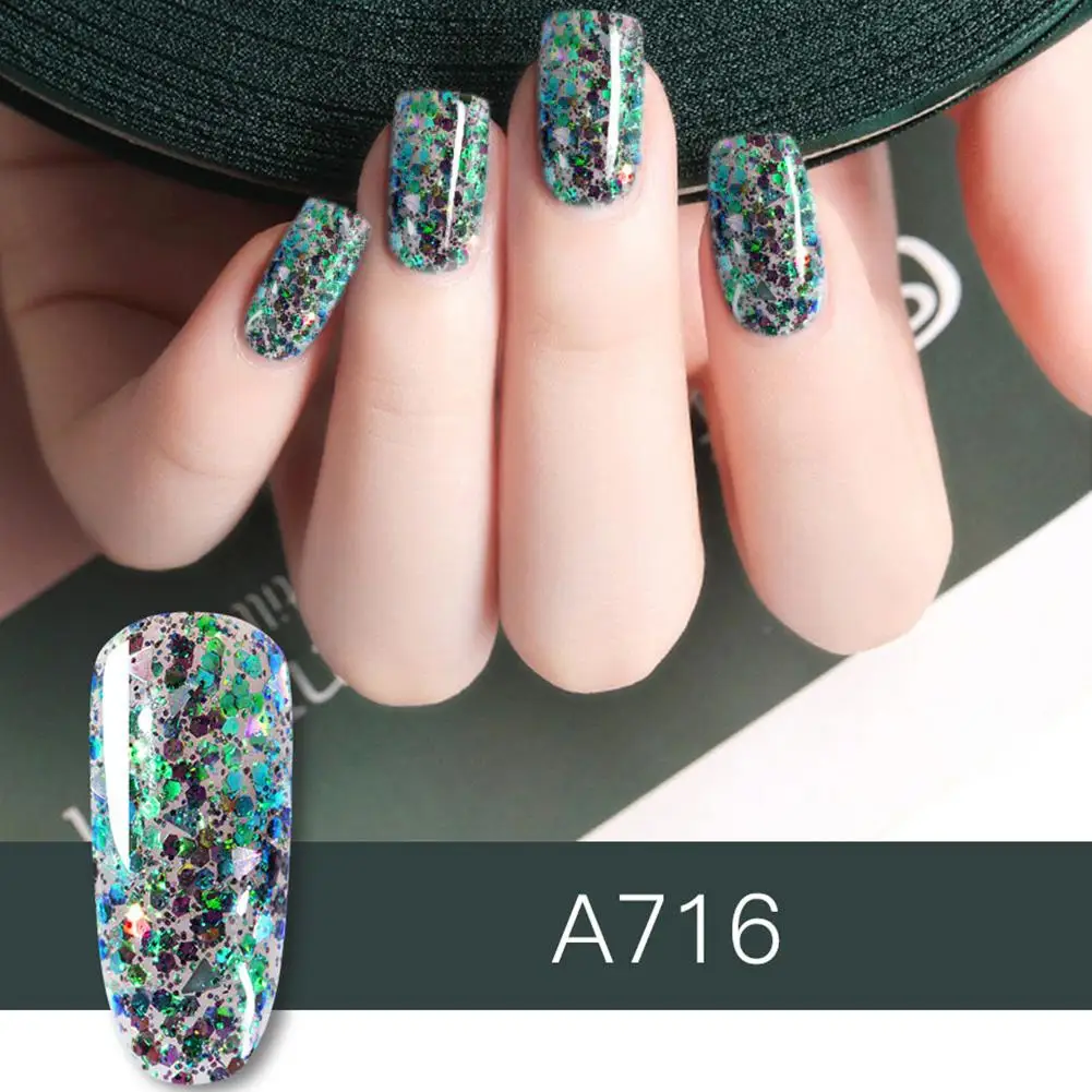 Блестящий набор гель-лаков для ногтей для маникюра Platinum Nails Art Poly Gel Lak гибридные Лаки UV цвета верхнее Базовое покрытие праймер