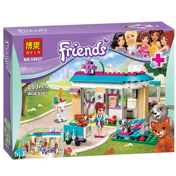 

Vet Clinic 203pcs Friends Series Set Emma Stephanie Mia Olivia Andrea Building Block Toy Girls 41085 Compatible with Lepinblock