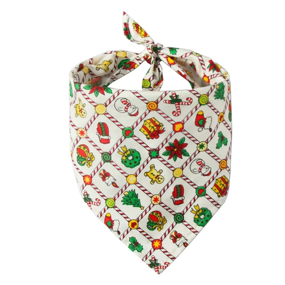 Dog Bandanas Large Pet Scarf Pet Bandana for Dog Cotton Plaid WashableBow Ties Collar Cat Dog Scarf Large Dog Accessories Scarf (8)