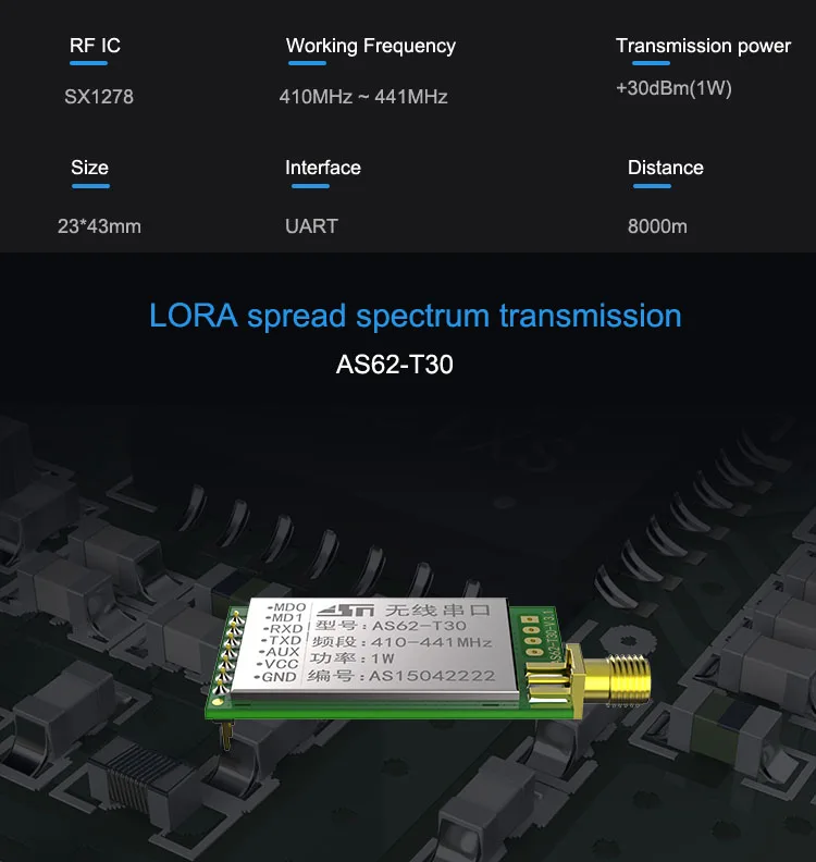 1 пара 433 МГц SX1278 LORA беспроводной радиочастотный модуль с FEC дальние расстояния 8,0 км LoRa радиомодуль подключаемый радиочастотный модуль приемопередатчика