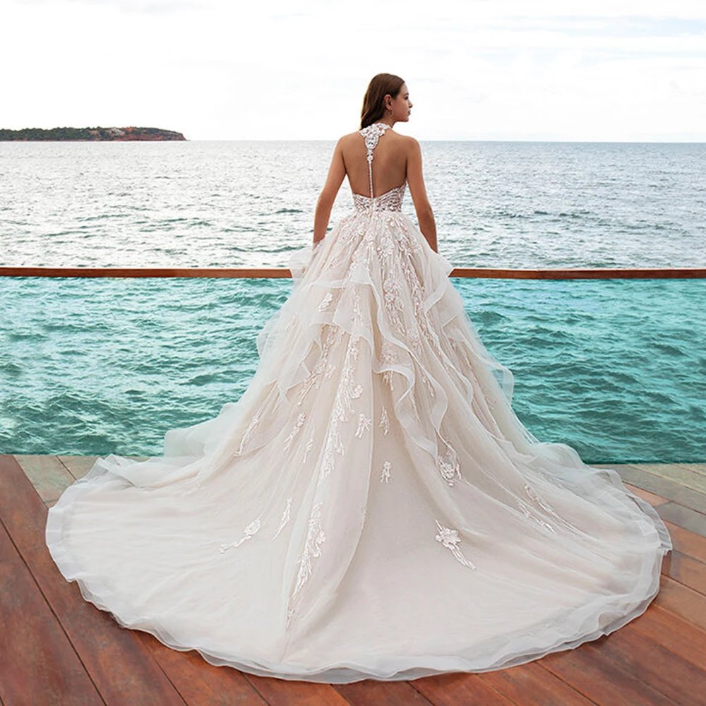 Robe de Mariee бальное платье с открытыми плечами, свадебное платье 2019, с аппликацией, Тюлевое платье принцессы, vestidos de Novia, сексуальное, Hochzeitskleid