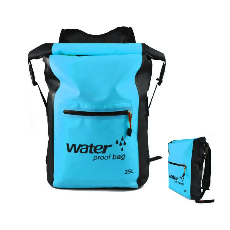 25L Women Girl Waterproof PVC Travel Backpack Breathable Dry Bag Rucksack