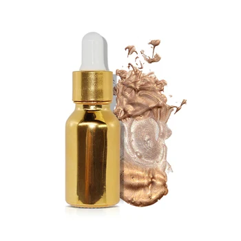 

Gold Tube Glitter Bright Metal Highlighter Makeup Private Label