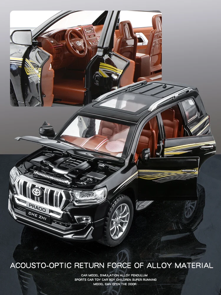 Car Chezhi Simulation Exquisite Diecasts Toy | Toyota Land Cruiser Prado  Toys - Railed/motor/cars/bicycles - Aliexpress