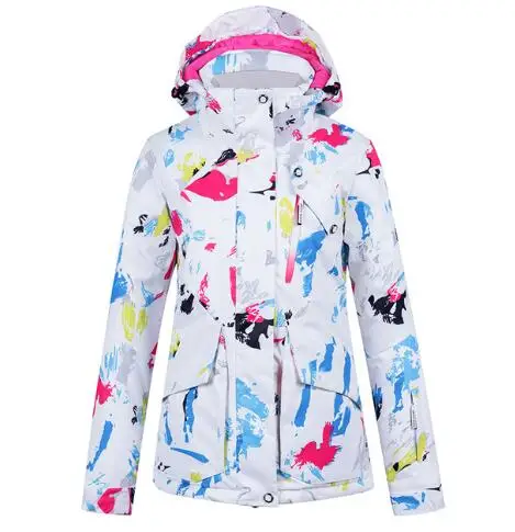 Color 15 Женский лыжный костюм, куртка для сноуборда, брюки, ветрозащитная, водонепроницаемая, Супер теплая, для улицы, спортивная одежда, женская, с капюшоном, зимняя одежда, брюки - Цвет: Color 15