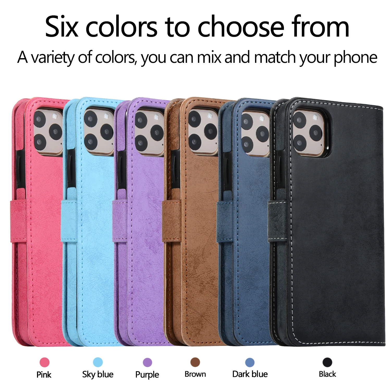 XR оболочка для iPhone 11 Pro XS Max X 5 SE 6 8 7 Plus чехол Ретро кожаный бумажник 2 в 1 Магнитный съемный флип-чехол s Чехол Coque