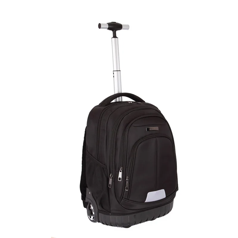 LeTrend деловой Рюкзак-тележка водонепроницаемая сумка на колесах багаж компьютерный слой многофункциональный карманный мешок для путешествий