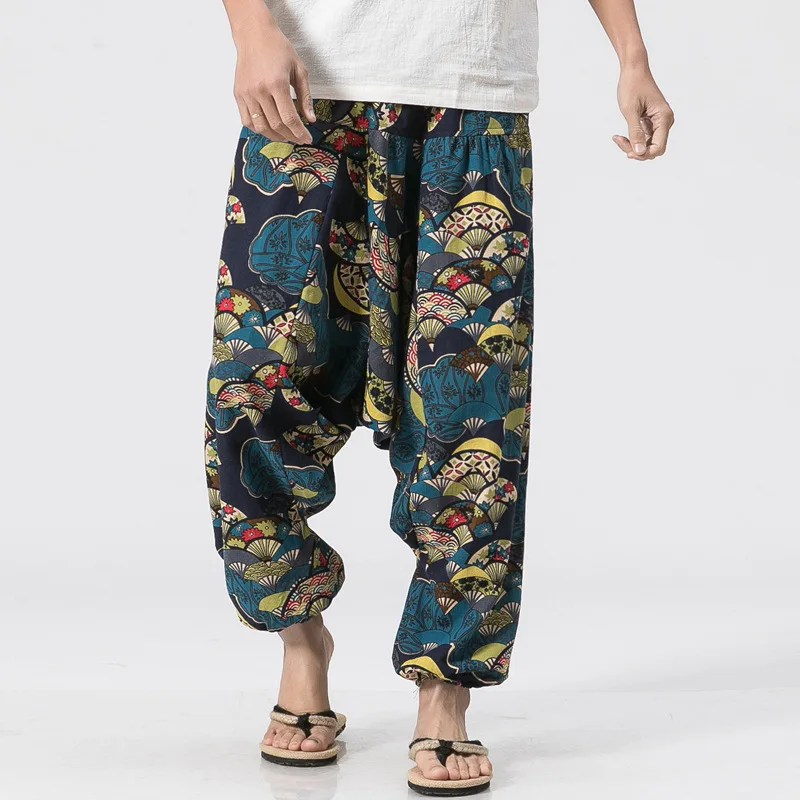 

Men Linen Cotton Pants Pants Chinese Wind Nepal
