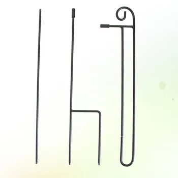 

American Style Garden Iron Flag Pole Outdoor Yard Flags Stand Holder Banner Bracket Flag Post Flag Pole