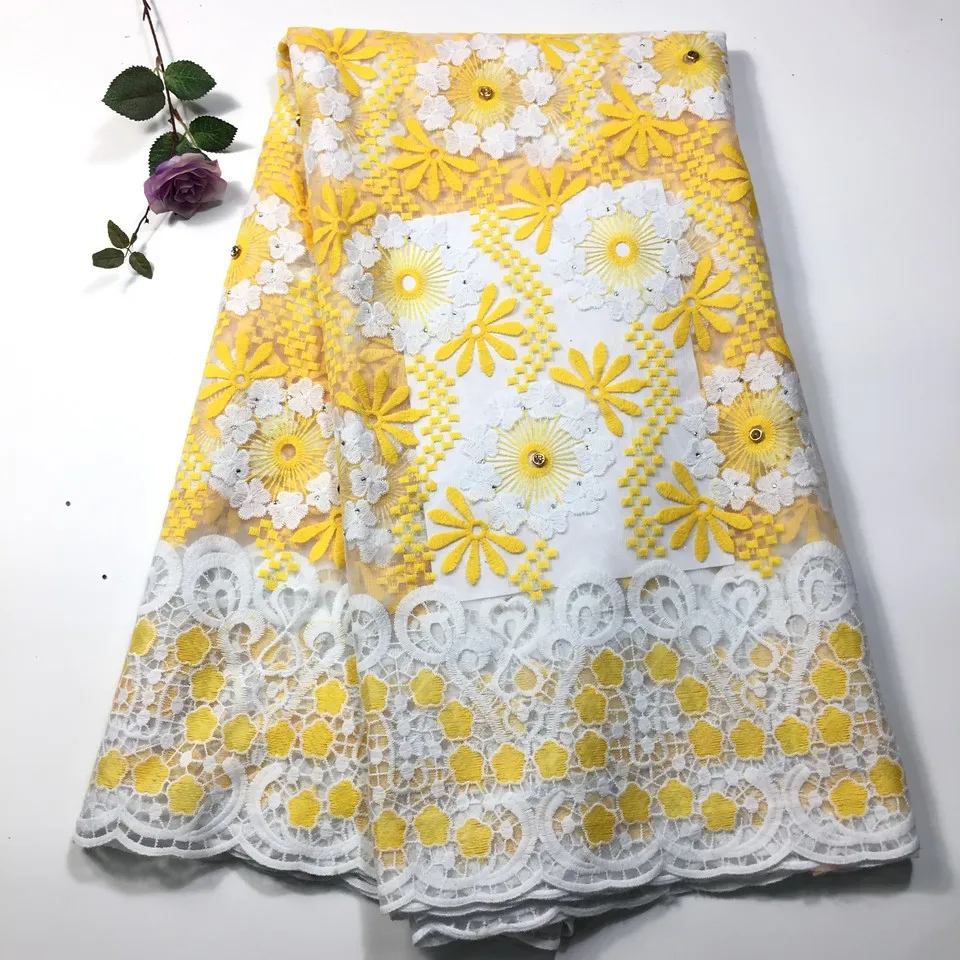 Модная африканская кружевная ткань высокое качество кружева с камнями, французская сетка швейцарская вуаль нигерийские кружевные ткани для платья M33361
