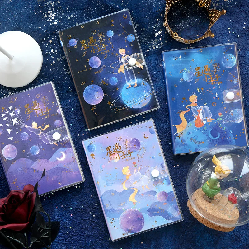 

Random Cover Lovely Little Prince Softcover Diary Book 165mm*116mm 196P Blank+Grid+Lined Paper