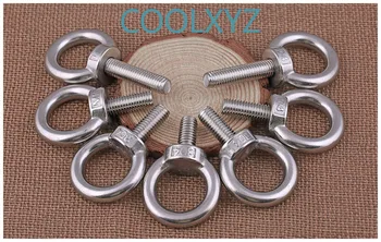 

304stainless steel ring screw lengthening ring bolt M3M4M5M6M8M10M12M14M16M18M24 1pcs